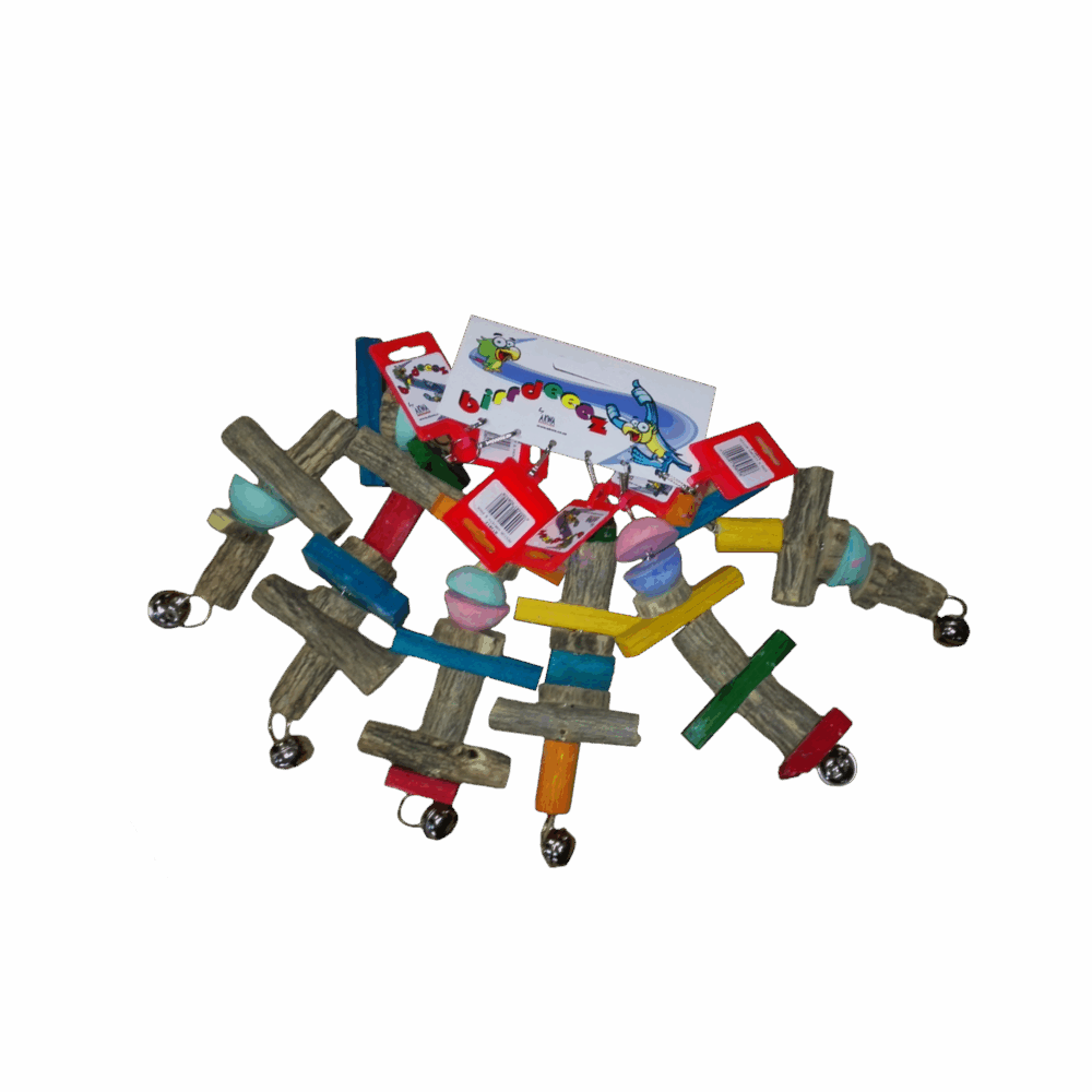 MEDIUM VARIETY 6/PACK BIRD TOYS - Image 1