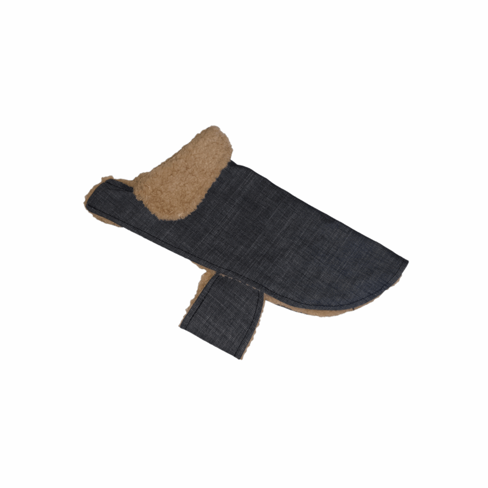 DOG JACKET # 3 - DENIM / SHEEPSKIN - Image 1