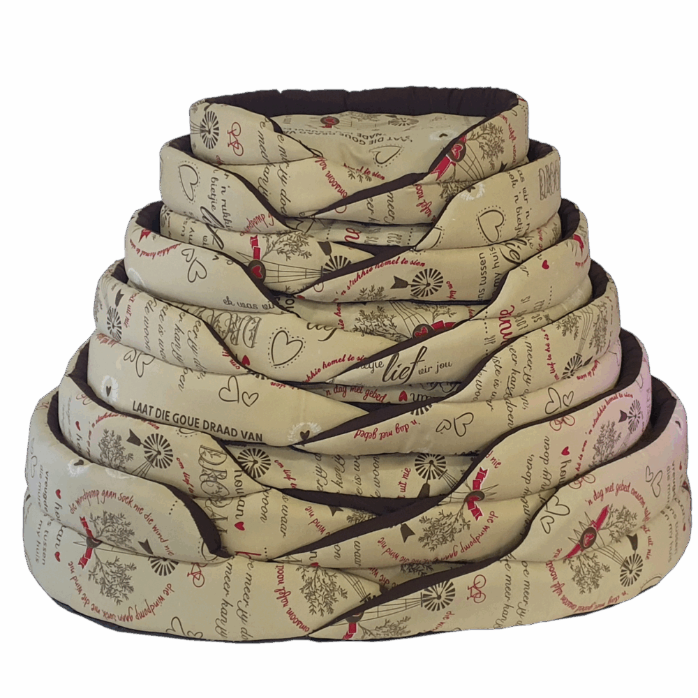 CANVAS PRINT OVAL BED & CUSHION - Image 3