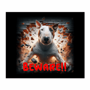 DOG SIGN - SUPERDOG BULL TERRIER # 1