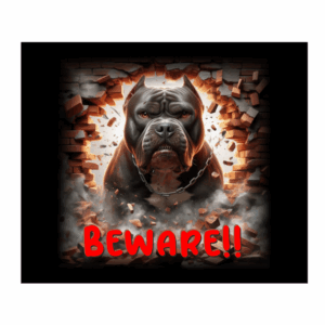 DOG SIGN - SUPERDOG PIT BULL # 1