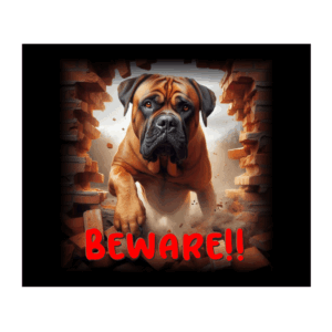 DOG SIGN - SUPERDOG BOERBOEL # 1