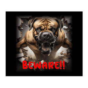 DOG SIGN - SUPERDOG BOERBOEL # 2