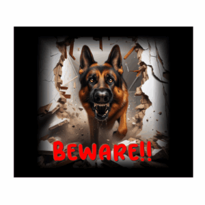 DOG SIGN - SUPERDOG ALSATION # 1