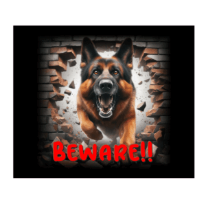 DOG SIGN - SUPERDOG ALSATION # 2