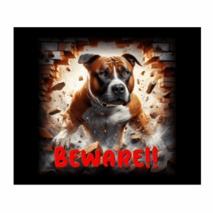 DOG SIGN - SUPERDOG STAFFY # 1