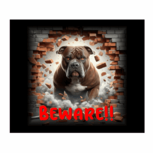 DOG SIGN - SUPERDOG STAFFY # 2