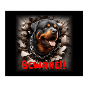 DOG SIGN - SUPERDOG ROTTWEILER # 1
