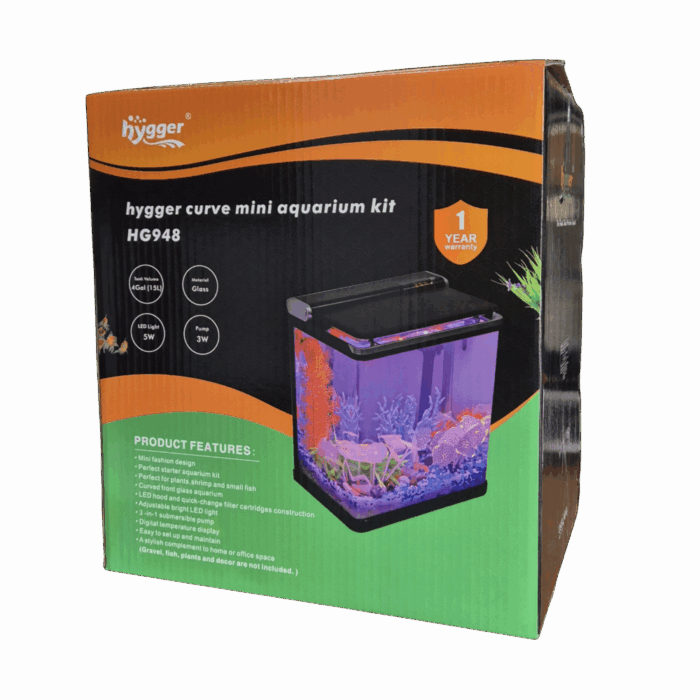 HYGGER CURVE MINI AQUARIUM - 15L - Thumbnail Image 2