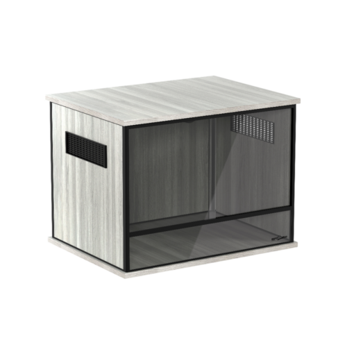 WOOD/GLASS VIVARIUM - 60x45x45cm GREY - Image 1